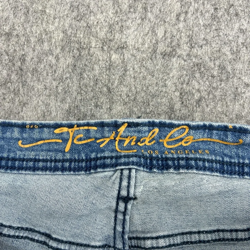 TC And Co Los Angelos‎ Jeans Mens 34x32 Slim Straight Distressed Denim Fit34x30